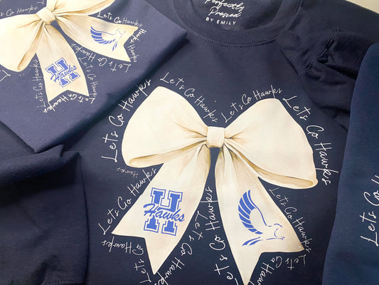 Custom School Coquette Sweater
