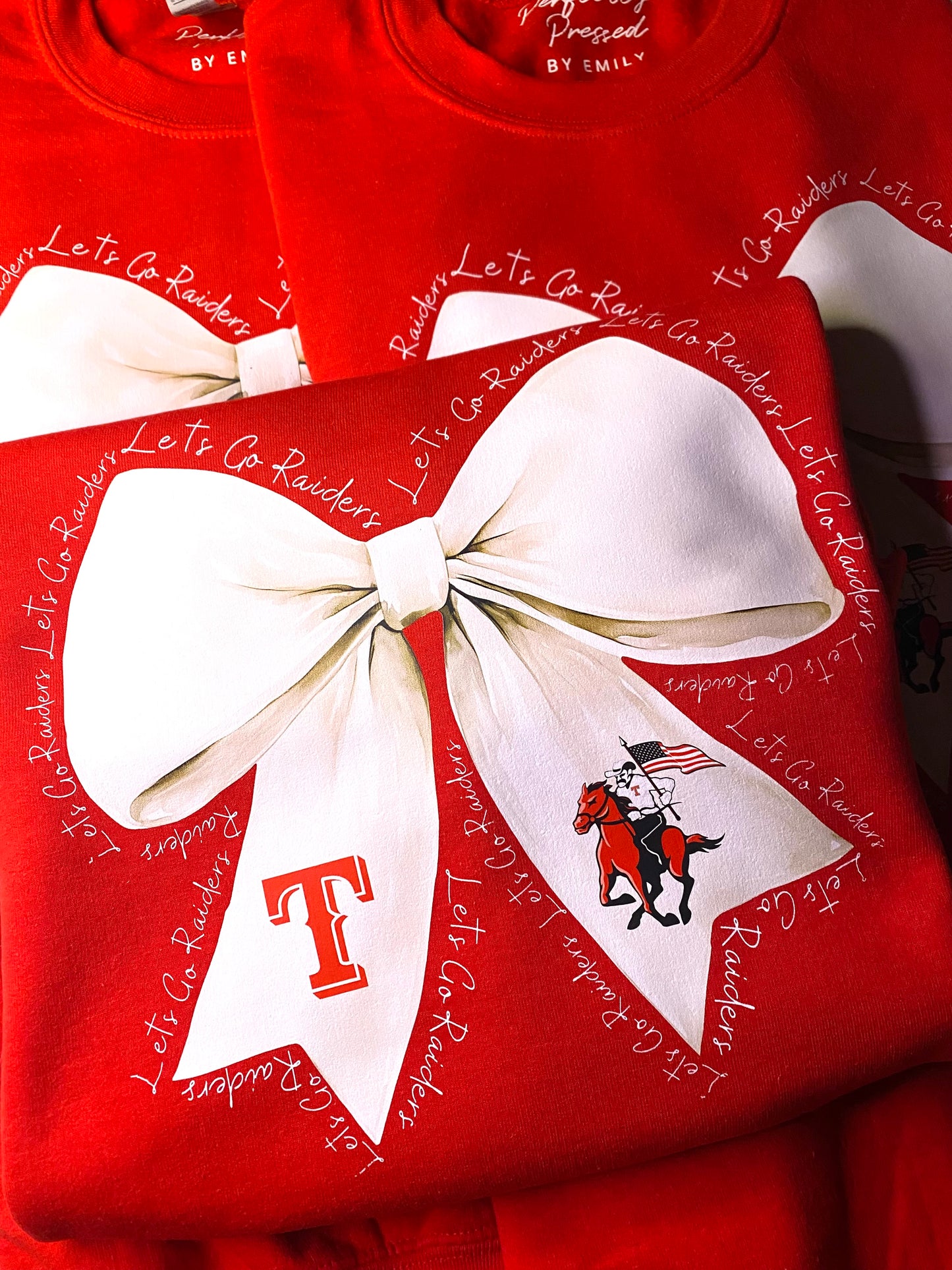 Custom School Coquette Sweater