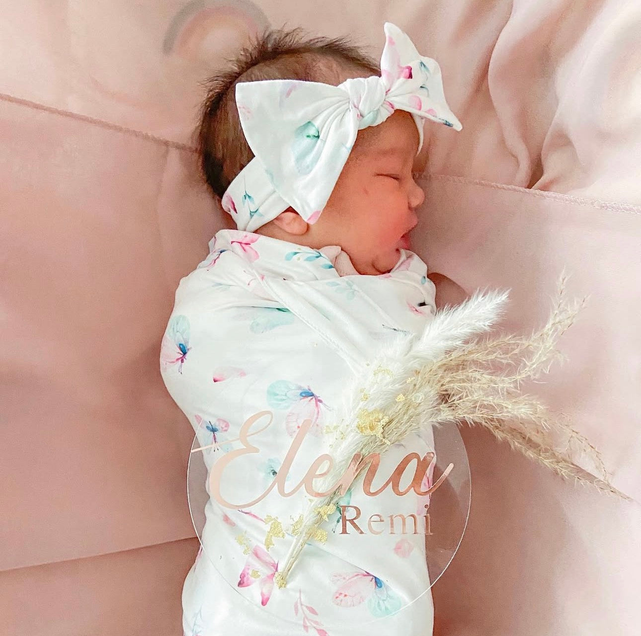 Custom Welcome Baby Month Acrylics